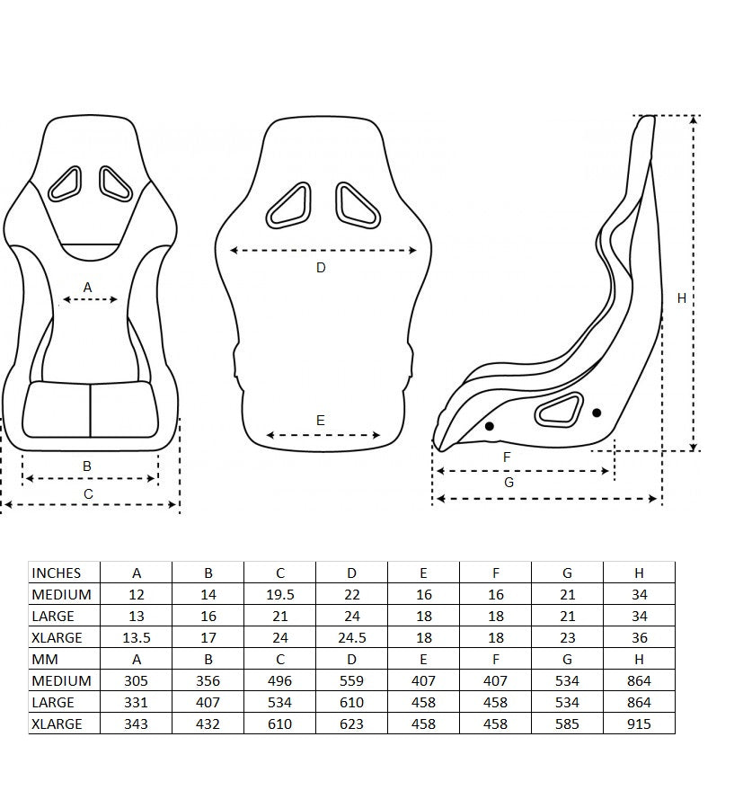 NRG - PRISMA SAVAGE BUCKET SEAT WHITE (LOW STOCK)